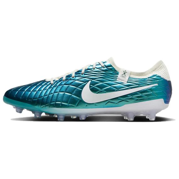 NIKE Tiempo Legend 10 - Футовые бутсы низкого качества из натуральной кожи / Белые Мужские