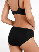 Гладкие трусики-слипы средней посадки (Размер: S) (Цвет: бежевый)