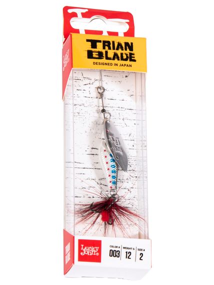 Блесна вращ. Lucky John TRIAN BLADE LONG 12.0г 003 в блистере