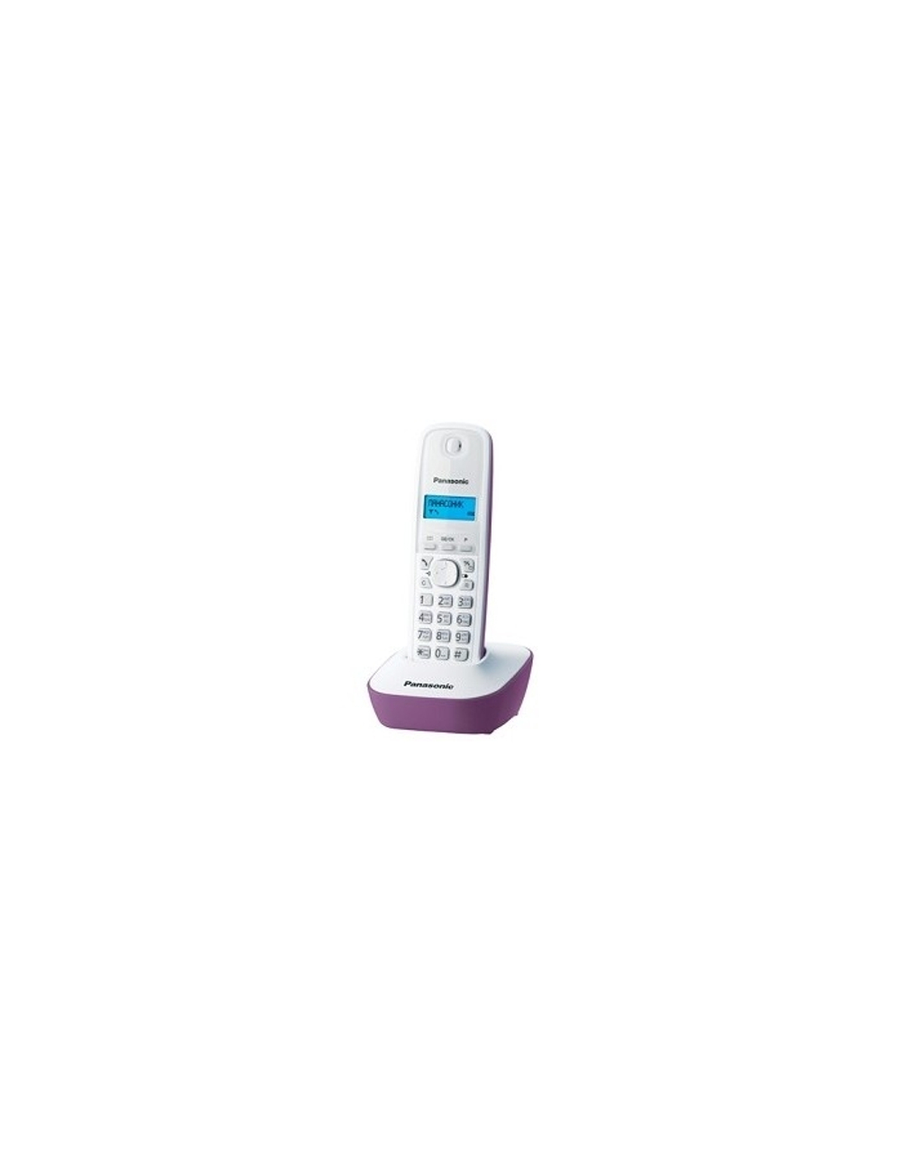 Panasonic KX-TG1611RUF (сиреневый) (АОН, Caller ID,12 мелодий звонка,подсветка дисплея,поиск трубки)
