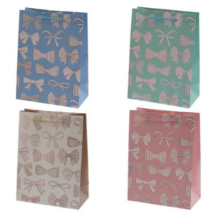 GAEM Пакет подарочный S (бумага 210г/м2, блок микс 12шт), L17,5 W9 H24 см, 4в.