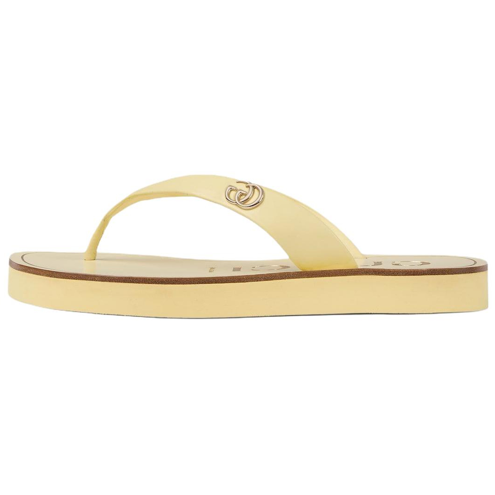 GUCCI Flip Flops Women"s Yellow