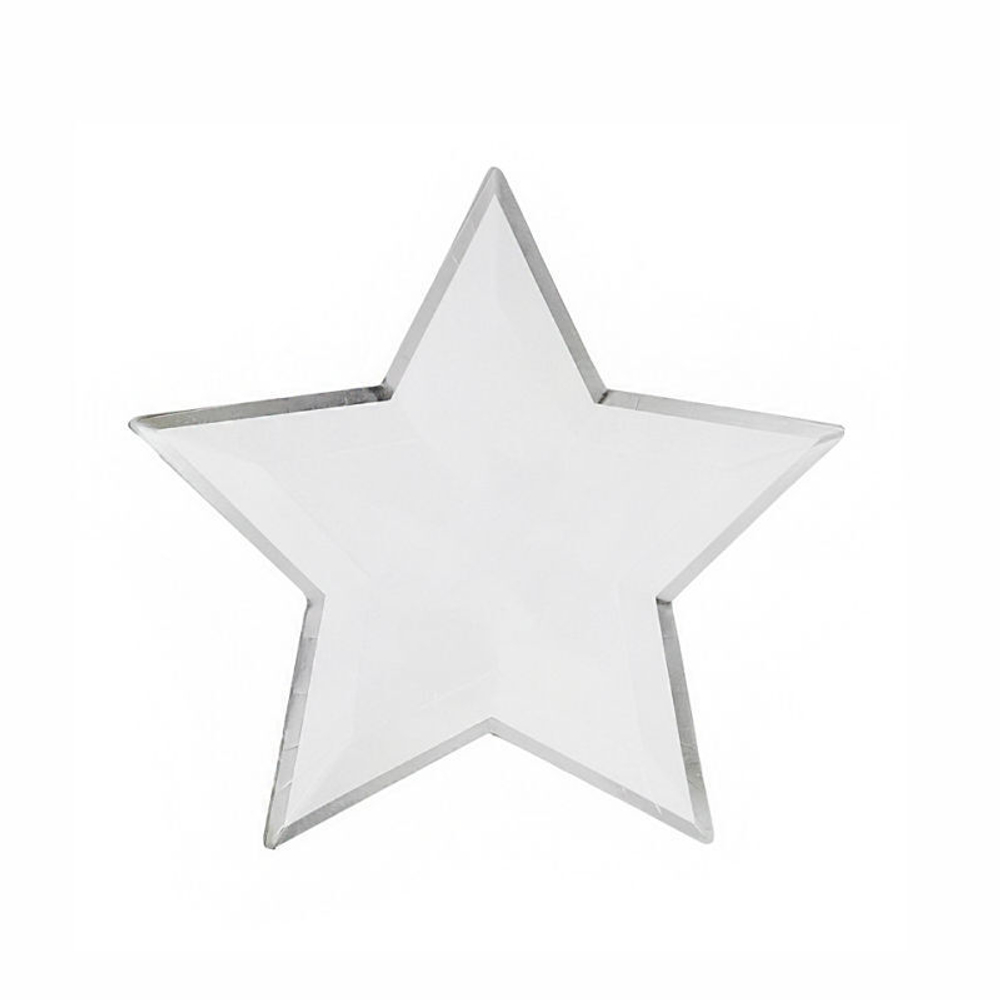 Тарелки формовые "Звезда" с тиснением 23*23 см