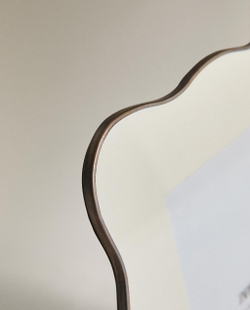 Zara Home Фоторамка из стекла, цвет золотой, 22.5 см