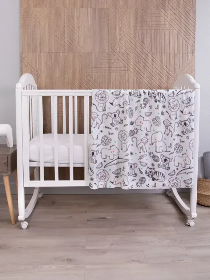 Плед флисовый Baby Nice Джунгли 100х140 см