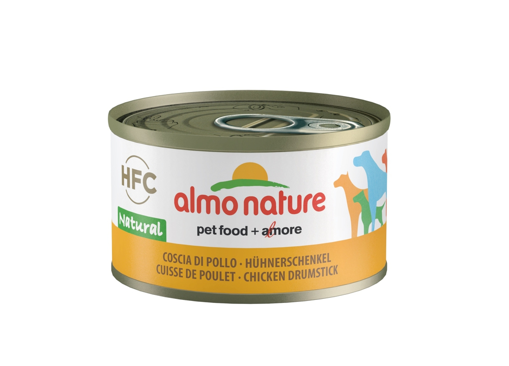 Almo Nature Консервы для Собак Куриные Бедрышки (Natural HFC Chicken Drumstick) 0,095 кг x 1 шт.