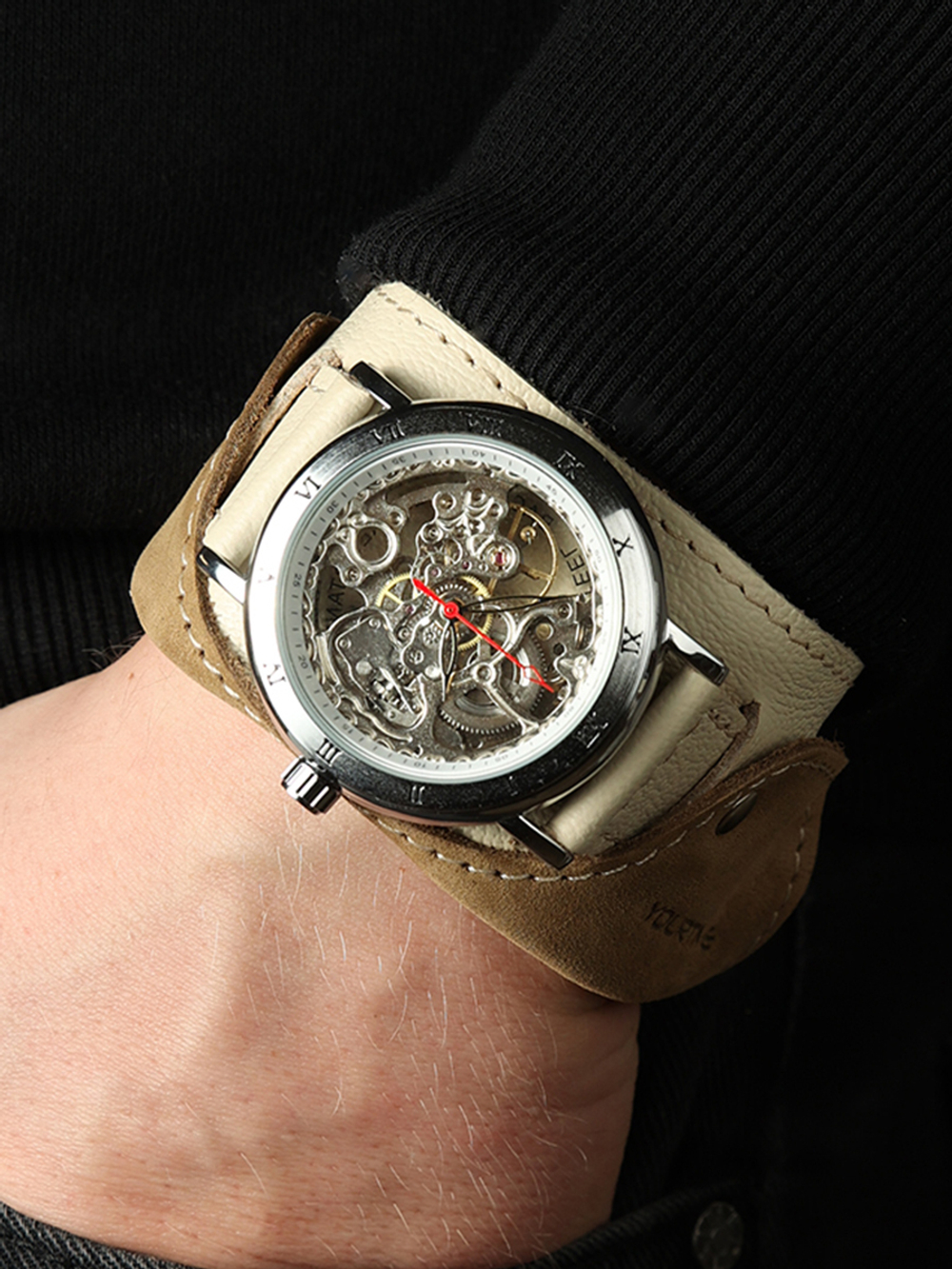 Часы скелетоны мужские механические Cowboy YOURTIME