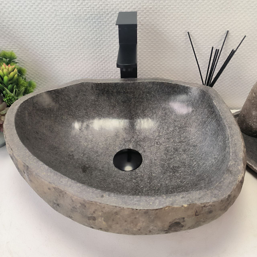 Раковина из речного камня RS-63667 (48*38*15) 0122