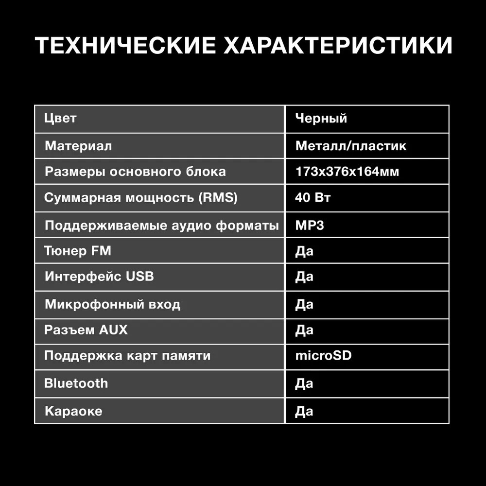 Минисистема Hyundai H-MC1230 черный