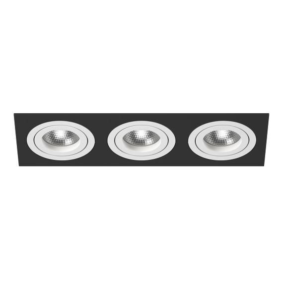 Комплект из светильника и рамки Lightstar Intero 16 (217537+217606+217606+217606) i537060606