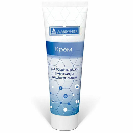 Крем защитный 100 мл, АЛИРАНТА, гидрофильный, от масел, красок, смазок, клея, силикона, 1000