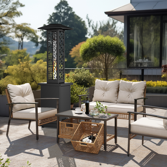 Уличный пеллетный камин-обогреватель Yellow Glow Eos