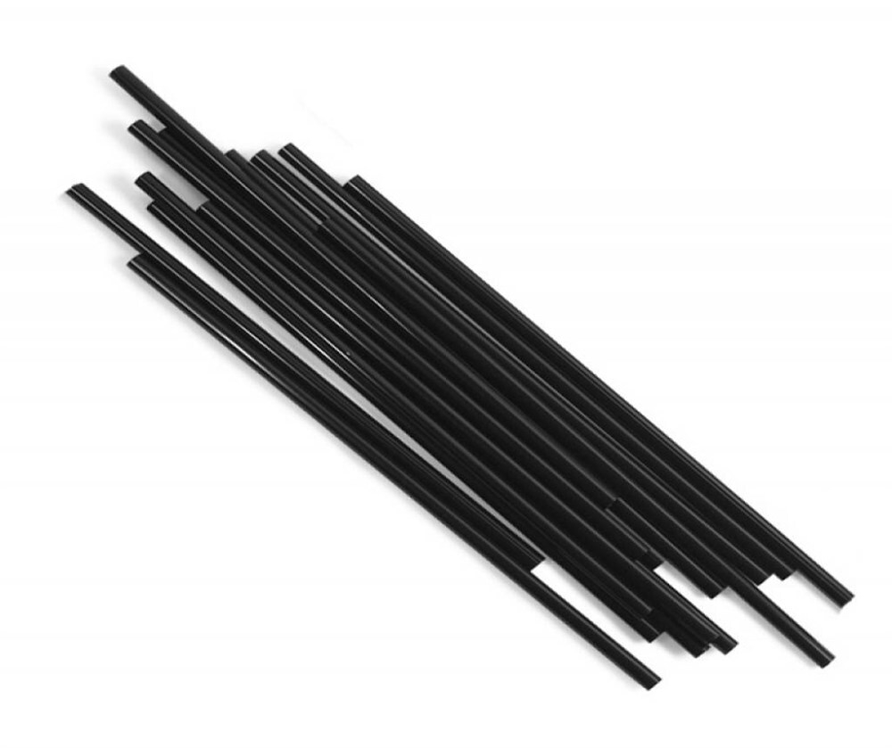 ФРТ Трубочки ЧЕРНЫЕ прямые 12*250, 250 шт/уп (12 уп/кор) ДЖУС БОЛЛ