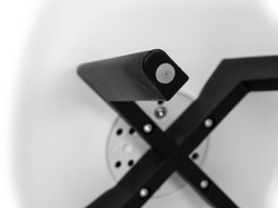 Стул обеденный DOBRIN HARRY (цвет сиденья белый (W-02), ножки пластик черные (В-03))