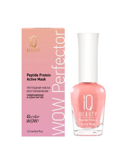 IQ Beauty Peptide Mask - Пептидная маска для поврежденных и сухих ногтей, 12,5мл