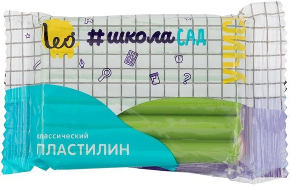 Пластилин классический 50 гр "Учись" салатовый