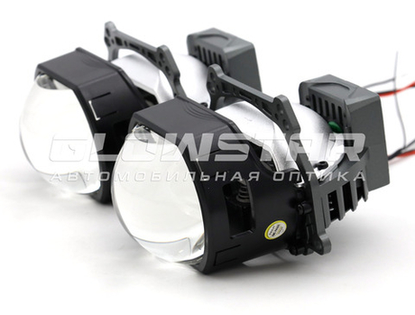 Билед модули Aozoom X9 (прямоугольные) 3.0 дюйма, 12V 52/57W, 4300/4600Lm (комплект, 2шт)