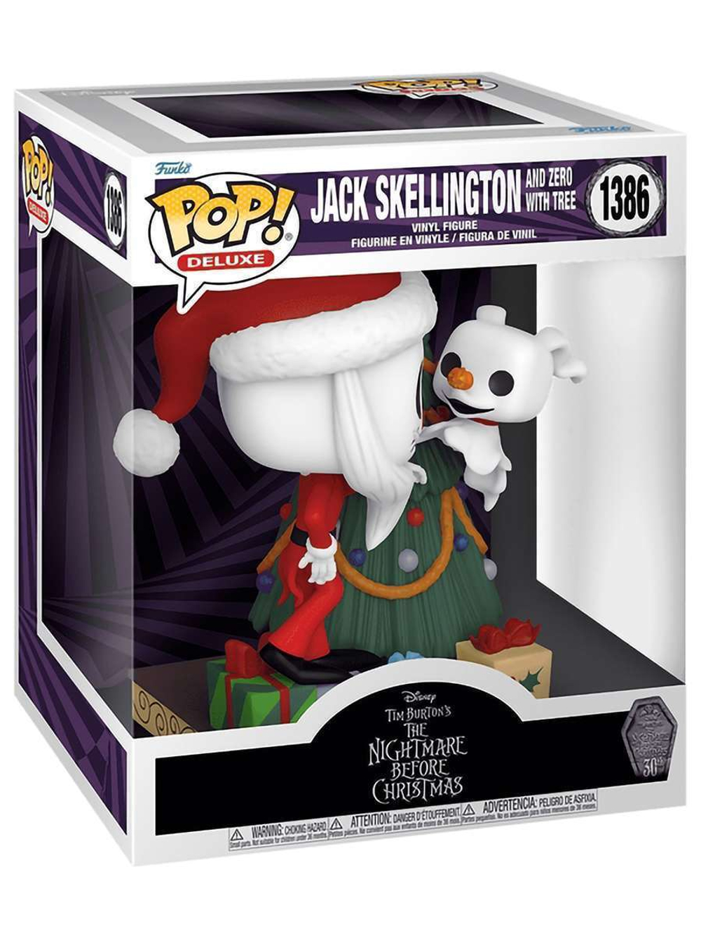 Фигурка Funko POP! Deluxe Disney TNBC 30th Jack Skellington & Zero with Tree (1386) 72382
