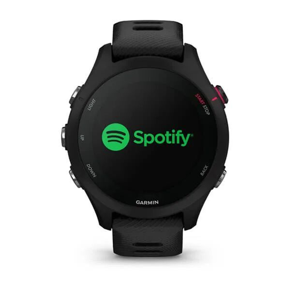 Смарт часы Garmin Forerunner 255S Music с черным ремешком