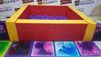 Квадратный разборный сухой бассейн 2x2 м.