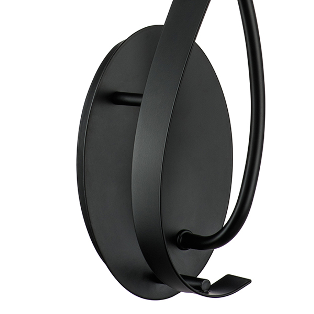 733517 Бра RAGNO 1х40W E14 ЧЕРНЫЙ МАТОВЫЙ