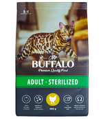 Mr.Buffalo 400г Sterilized Сухой корм для стерилизованных кошек Курица
