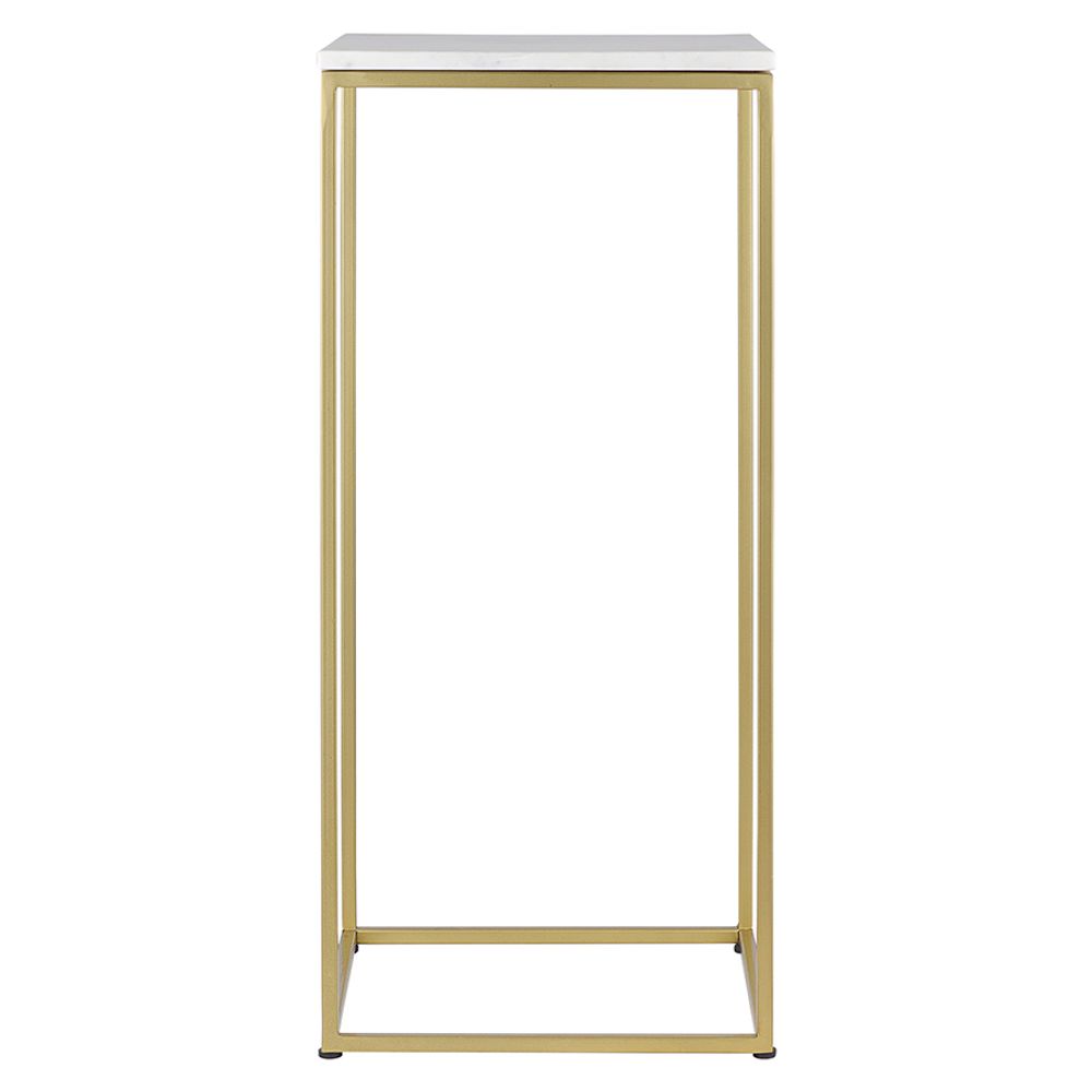 Набор из 2-х столиков Mayen Gold, белые/золотистые