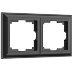 Рамка из пластика на 2 поста Fiore черный W0022208