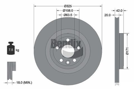 BENDIX Braking - BDS1611HC