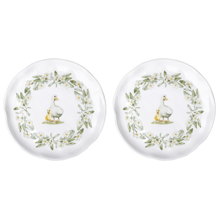 НАБОР ТАРЕЛОК ЗАКУСОЧНЫХ LEFARD "APPLE GARDEN" 2 ШТ. 21*21,5*2,5 СМ