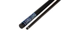Кий / пирамида 2-pc &quot;Winner Carbon 001&quot; (черно-синий) оплетка натуральная кожа