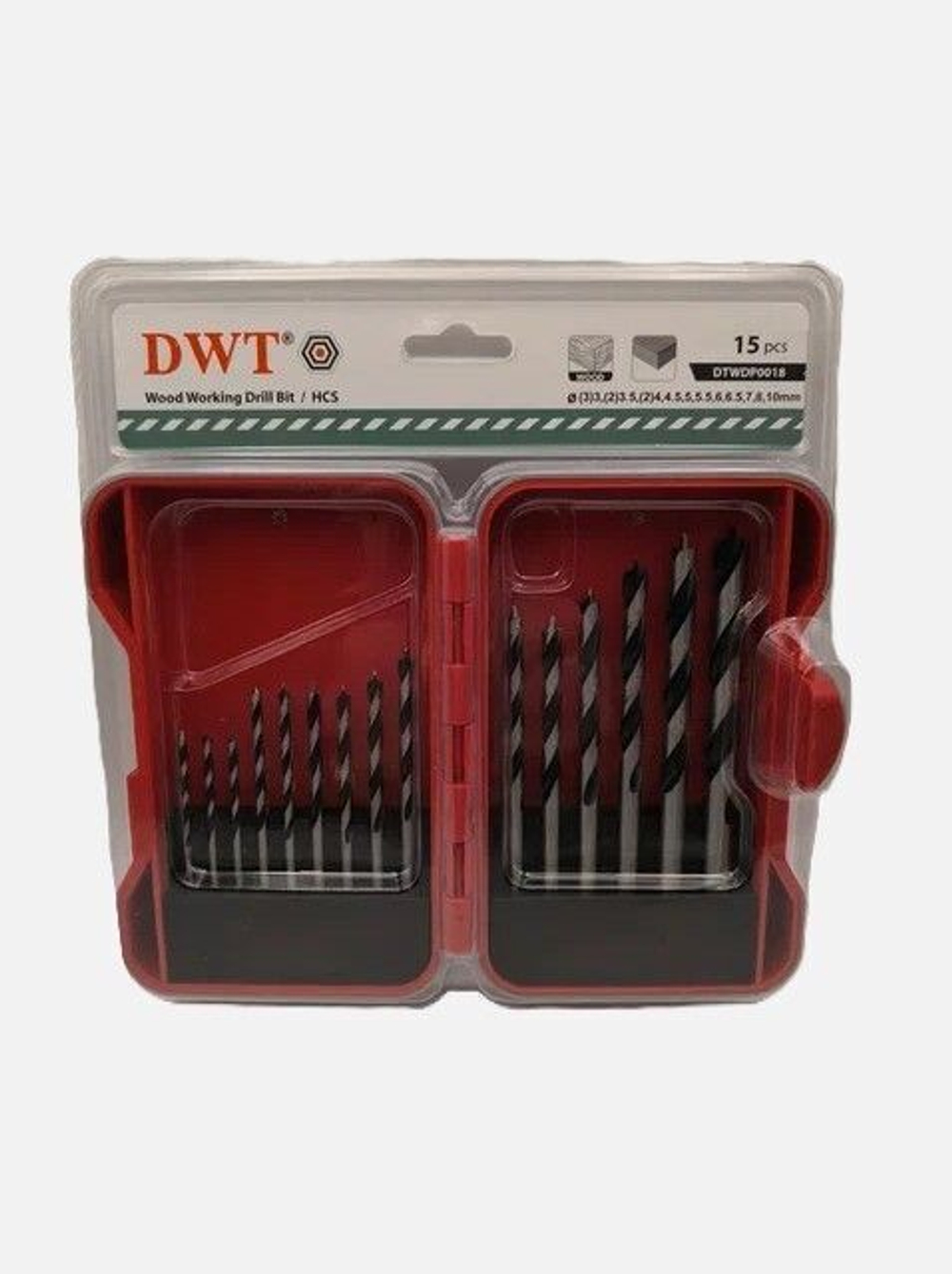 Набор сверл по дереву DWT 15 предметов DTWDP0018