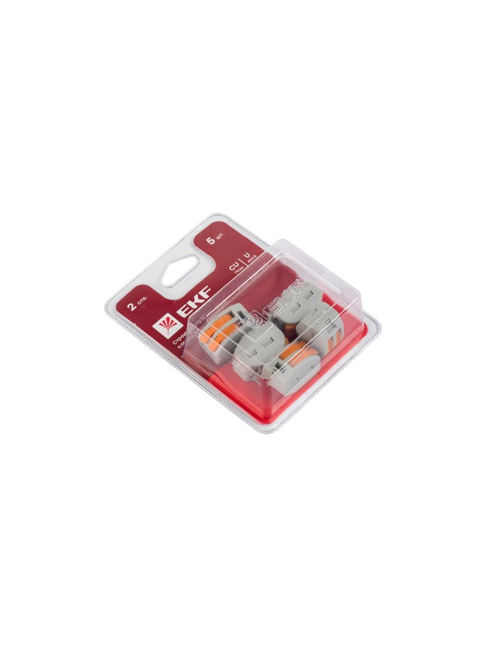 Клемма строительно-монтажная СМК 222-412 (блист.5шт) EKF plc-smk-412b