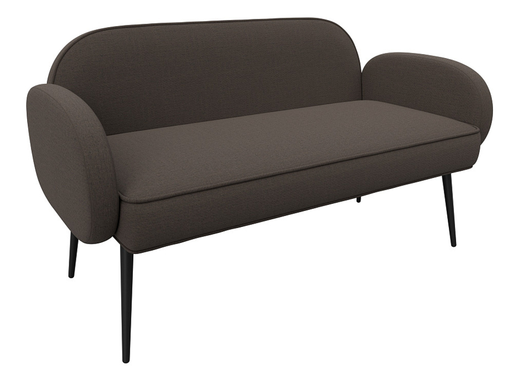 Диван прямой Лига-086 РОГОЖКА Амур 05 коричневый