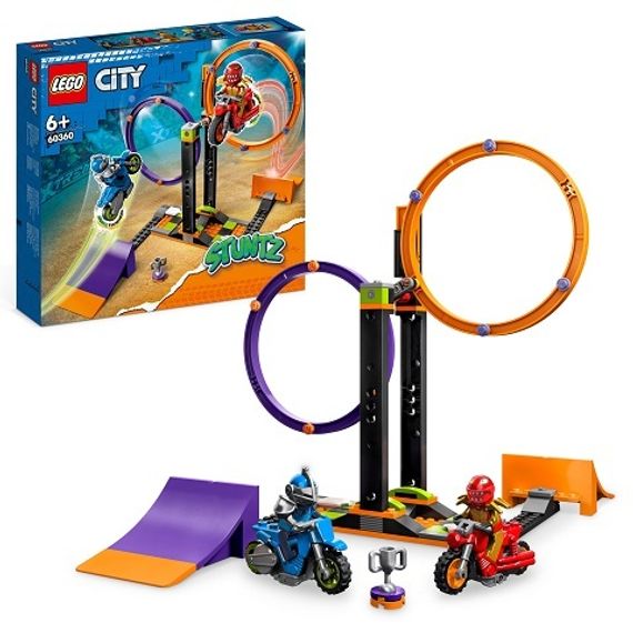 Lego konstruktor City 60360 Spinning Stunt Challenge