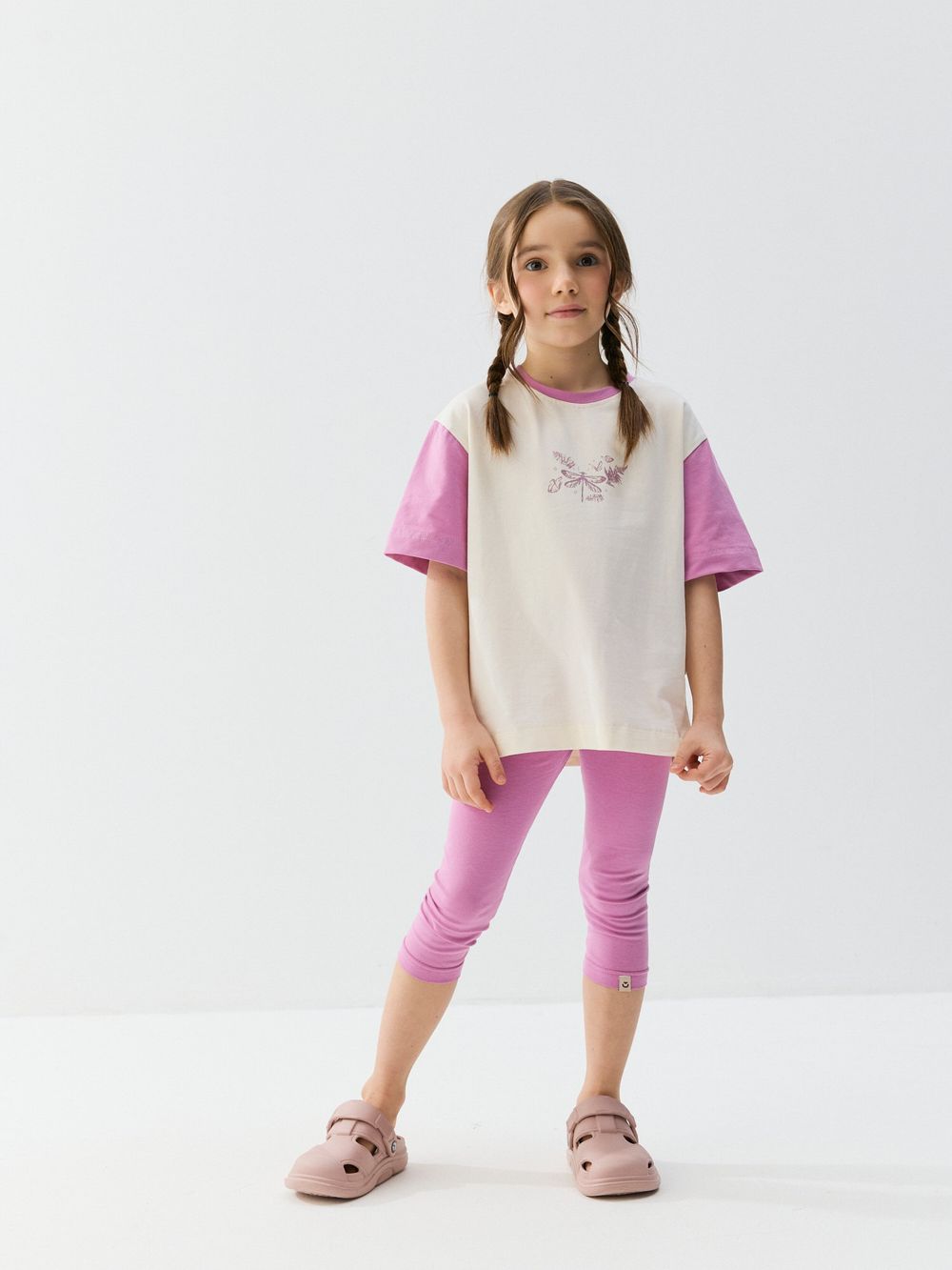 Футболка оверсайз "Волшебство лета" с принтом