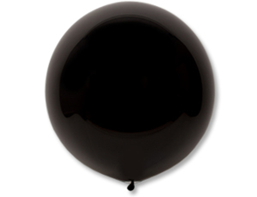 Шар Э 24"/60 см, Фэшн, Черный (Black 298)