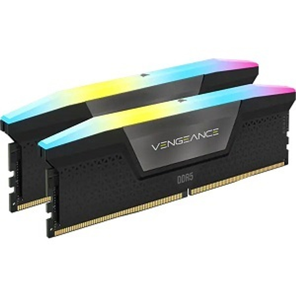 Модуль памяти DIMM DDR5 32Gb, 2x16GB, 5200Mhz, Corsair Venegance RGB, Black (CMH32GX5M2B5200C40)
