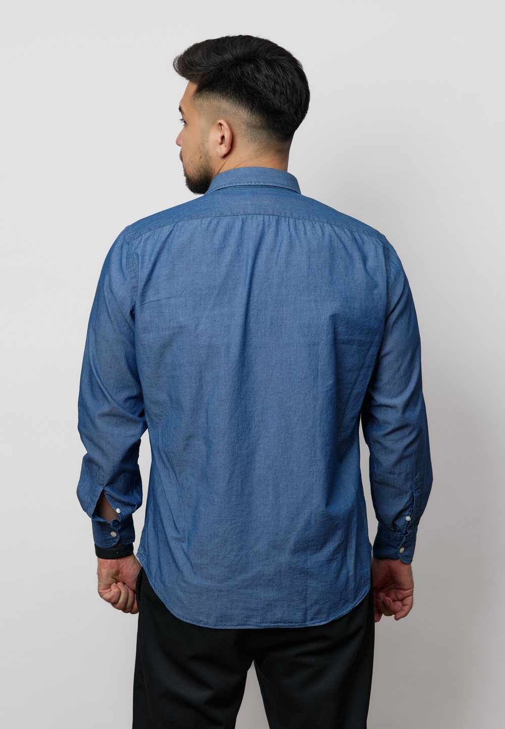 Рубашка мужская DENIM LIGHT BLUE