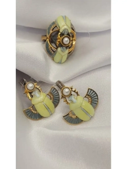 Ювелирное кольцо серебро 925 скарабей