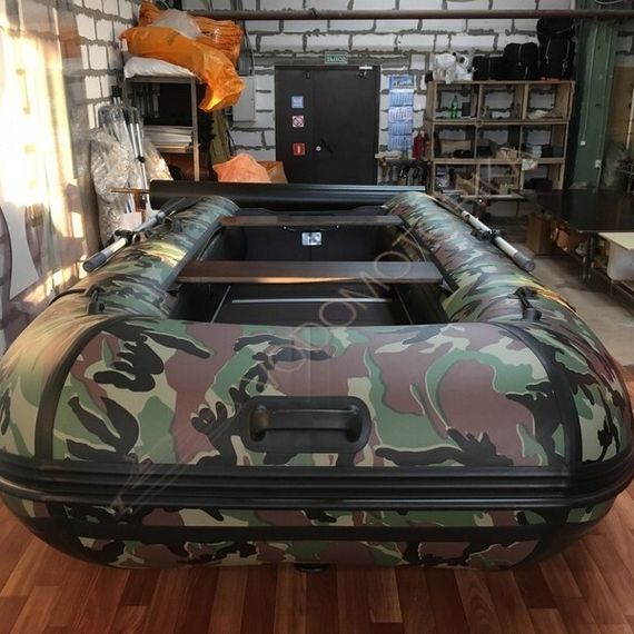 Лодка RiverBoats RB-350 ( камуфляж ) пол 12 мм
