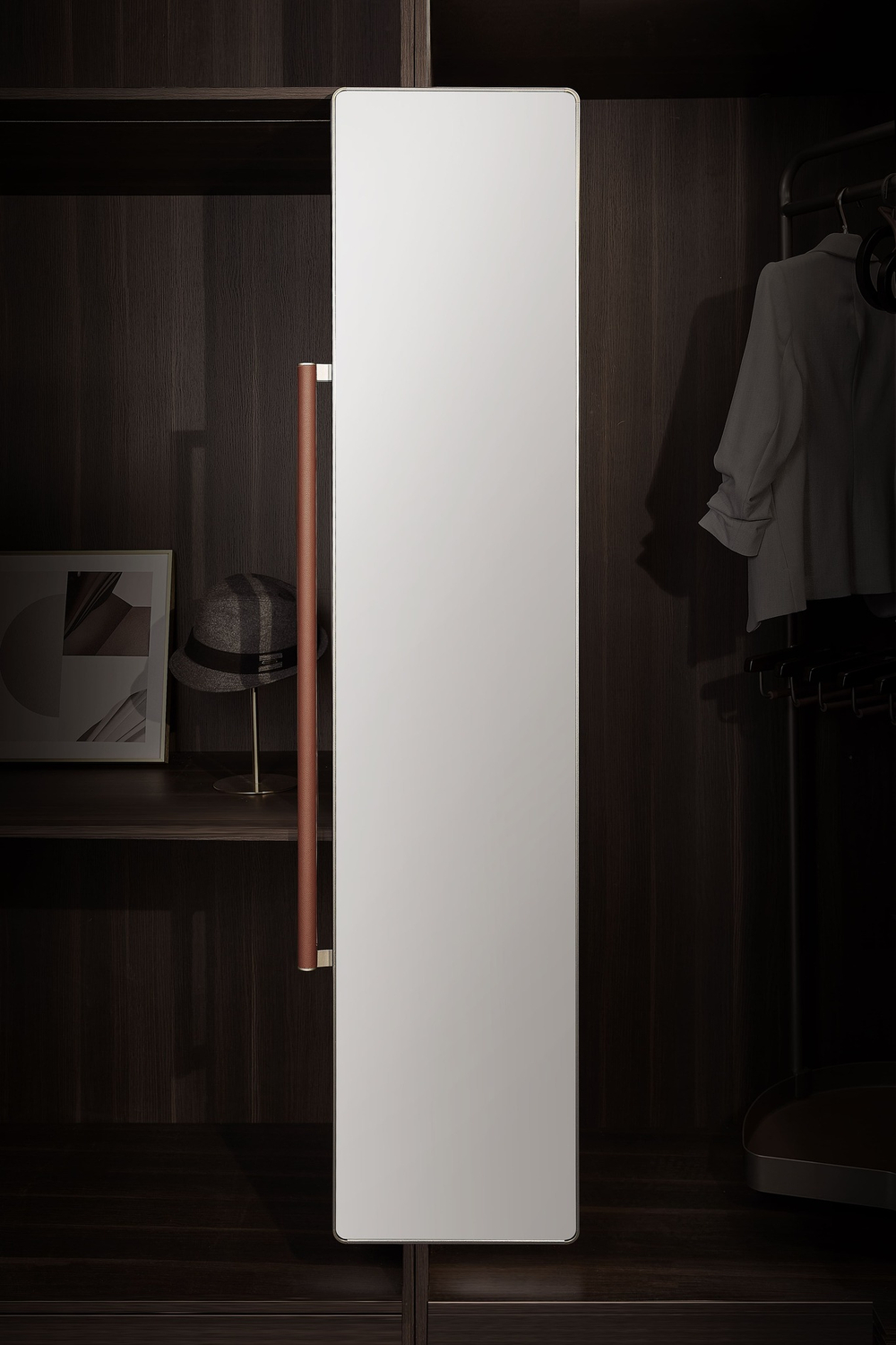 Высокое зеркало, 46x370x1700 мм
