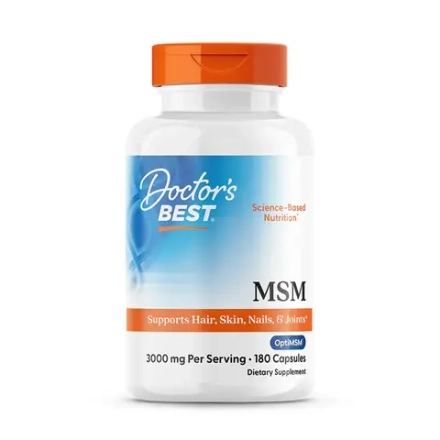 MSM с OptiMSM, 3000 мг на порцию 180 капсул Doctors Best