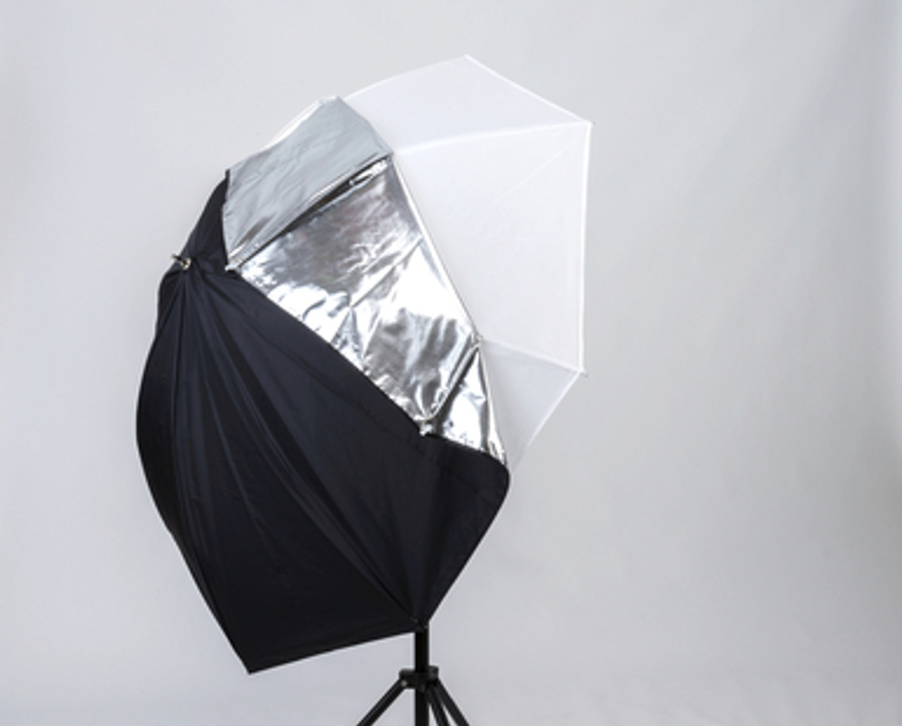 Зонт Lastolite LL LU3237F Umbrella All in One 72 см серебро/белый