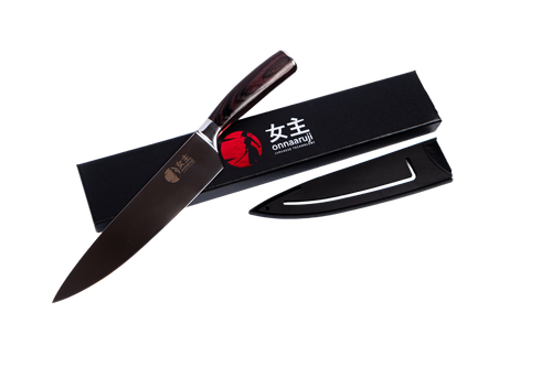 Кухонный шеф-нож, поварской, универсальный Onnaaruji. Профессиональный. Длина лезвия 21 см. Премиум-серия