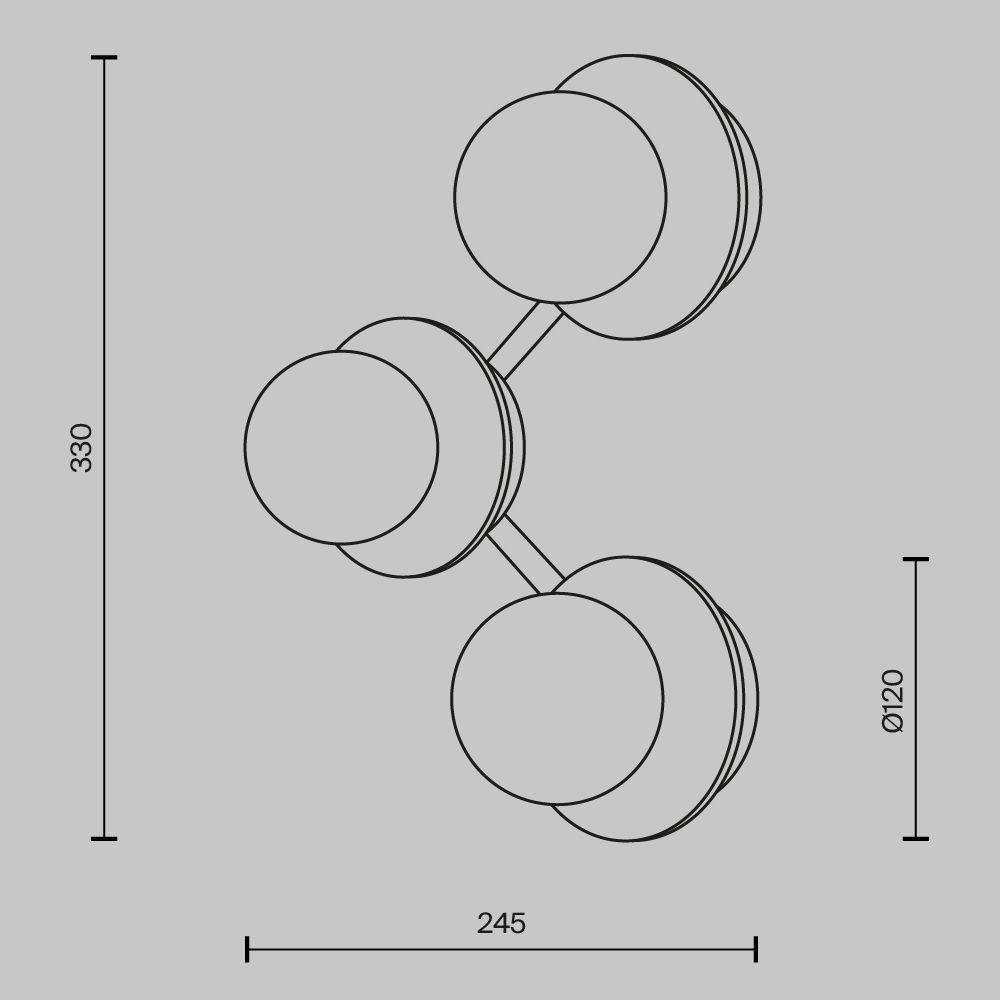 Светильник настенный светодиодный Maytoni Ambre MOD331WL-L6BS3K