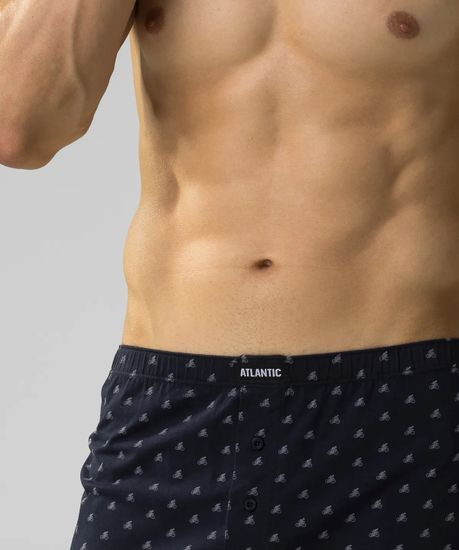 Трусы (2 шт) мужские семейные Atlantic 2MBX-060, темно-синий + серый