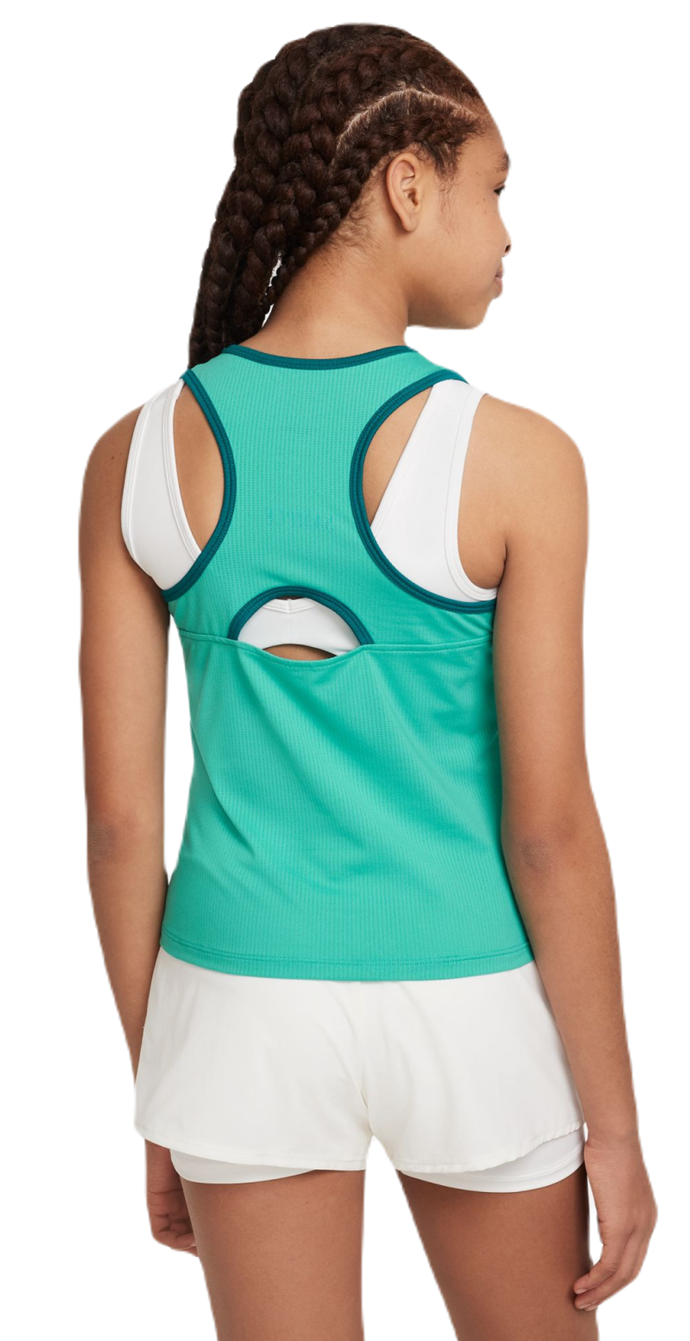 Футболка для девочки теннисная Nike Court Dri-Fit Victory Tank - Бирюзовый