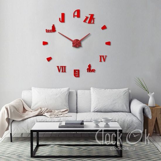 Настенные 3D часы Jazz