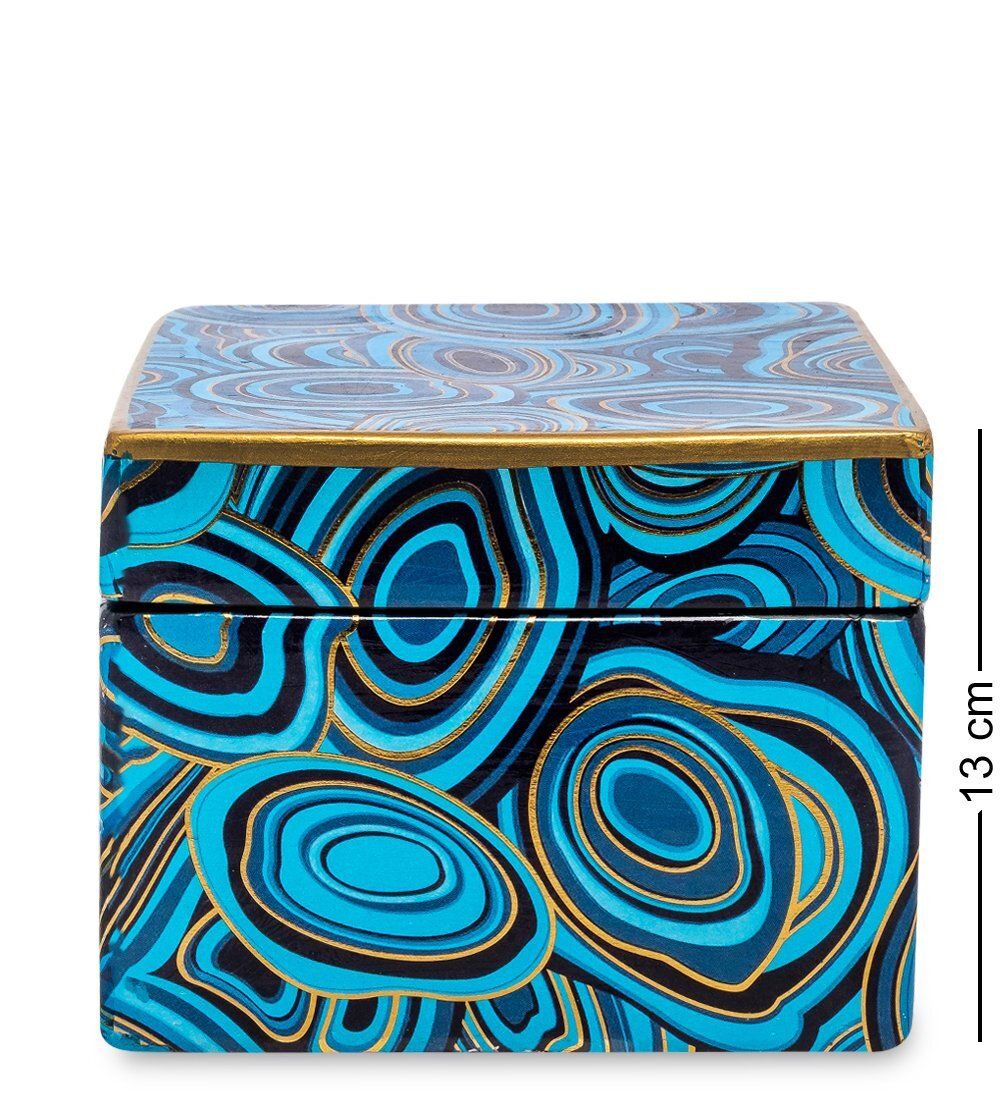 IG-110 Шкатулка для украшений «Голубой малахит» (набор из 2 шт.)